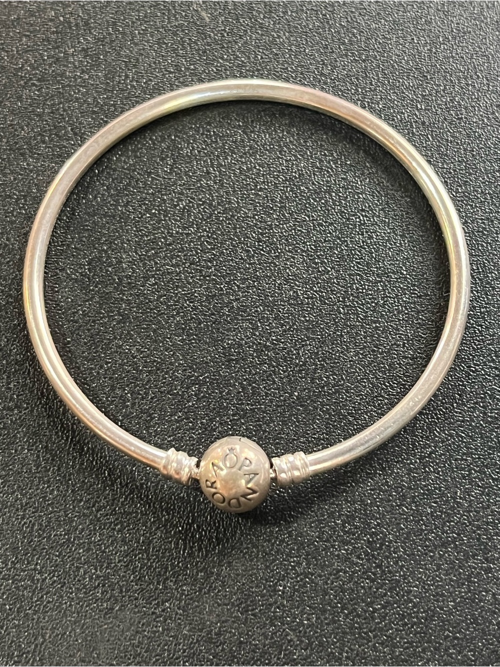 Pandora Sterling Silver bangle bracelet. 925. See photos for size.